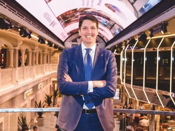 In alto a destra Leonardo Massa, a sinistra e in basso Msc Fantasia (foto Andrea Lasorte)