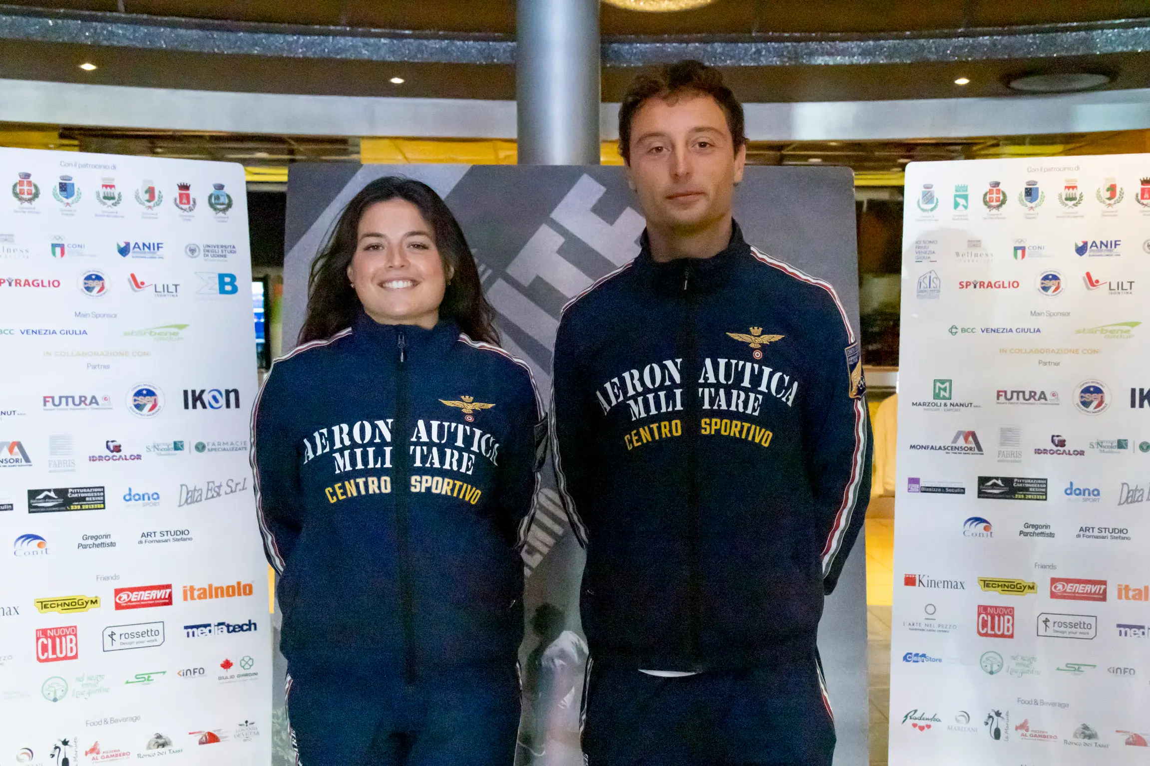 I velisti di Luna Rossa Maria Giubilei e Ganluigi Ugolini a "Movite". Foto Bonaventura
