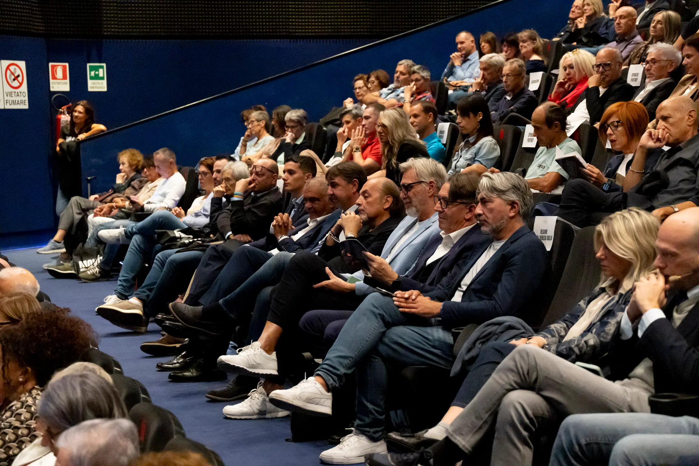 Le autorità presenti a Movite, l'evento per i 40 anni di Starbene. Foto Bonaventura