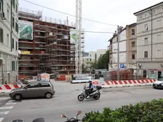 Il cantiere per la realizzazione del nuovo complesso immobiliare all’ex Maddalena (Foto Lasorte)