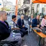 Michele Orlandini al forum sui rischi e sulle paure legate al lavoro (foto Bonaventura)