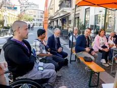 Michele Orlandini al forum sui rischi e sulle paure legate al lavoro (foto Bonaventura)