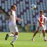 Una fase di gioco di Triestina-Obermais (foto Lasorte)
