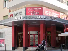 L’ingresso del Teatro Bobbio con il nuovo foyer a tema (foto Massimo Silvano)