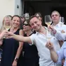 Gabrovec brinda nel 2022 dopo la vittoria Foto Lasorte