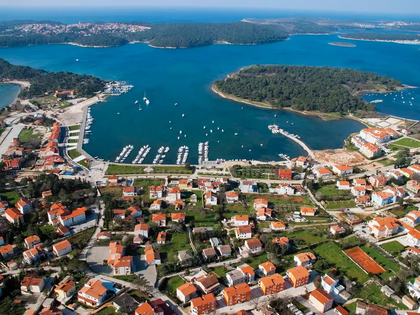 Una panoramica di Medolino, località vicina a Pola
