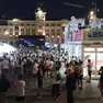 Il Villaggio Barcolana in piazza Unità martedì sera (foto Andrea Lasorte)