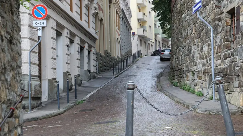 La zona di via Tigor in cui è avvenuta la rapina (Lasorte)