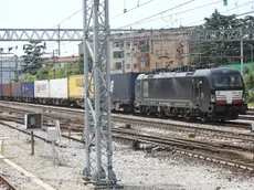 Un treno merci: la lunetta collegherà la linea di Nova Gorica con quella per Trieste