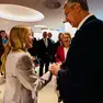 La premier Meloni con l’omologo croato Plenković, alle spalle Ursula von der Leyen