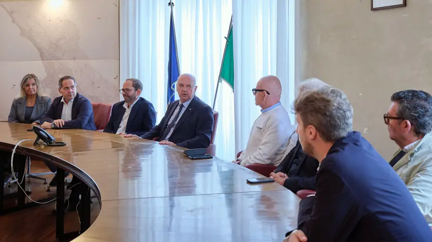 La conferenza stampa giovedì mattina (foto Massimo Silvano)
