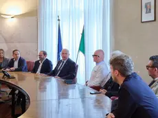 La conferenza stampa giovedì mattina (foto Massimo Silvano)