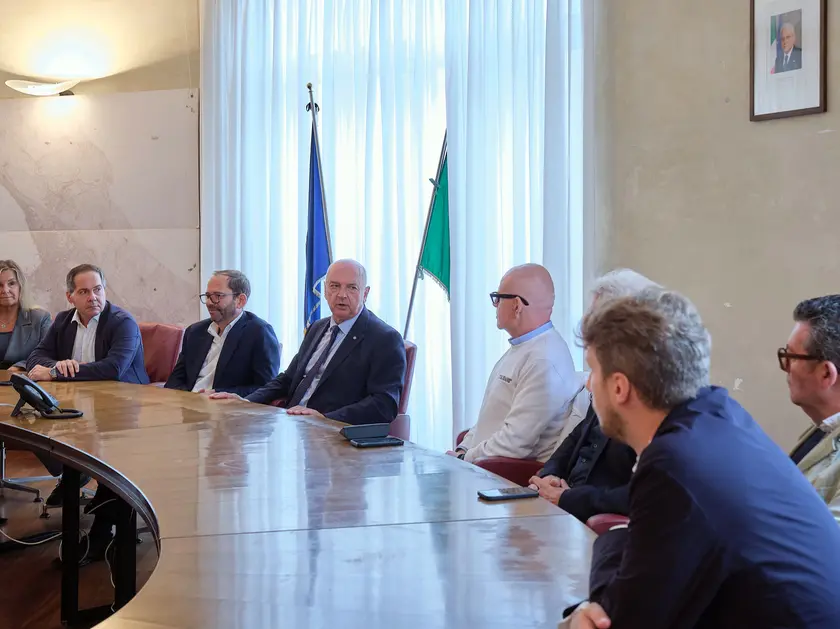 La conferenza stampa giovedì mattina (foto Massimo Silvano)