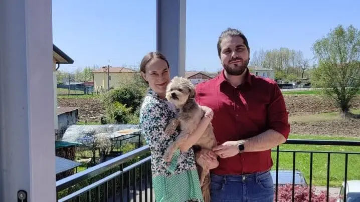 Jessica con il compagno Alessio