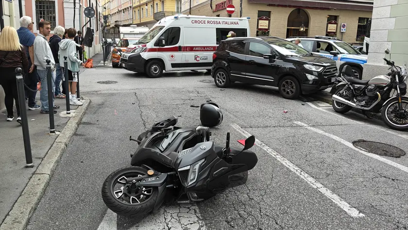 I veicoli coinvolti nell'incidente
