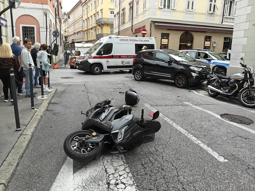 I veicoli coinvolti nell'incidente