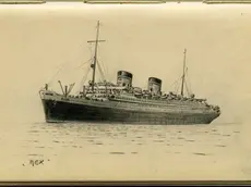 Uno dei disegni di Paolo Klodic donati al museo