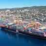 Una veduta dall’alto del porto di Fiume
