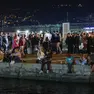 Tanti spettatori e curiosi anche per le attività serali durante il weekend di Barcolana (Foto Lasorte)