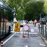 I lavori in via Rossetti e i disagi al traffico a Trieste (Foto Silvano)