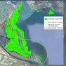 La mappa indica in verde l'estensione della nuova prateria