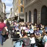 Giornate di lavoro intenso e grande giro d’affari per i bar e i ristoranti del centro città Foto Lasorte