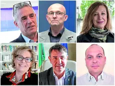 I sindaci: Marco Fragiacomo, Claudio Fratta, Denise Zucco, Cristiana Pisano, Mauro Benvenuto e Nicola Pieri