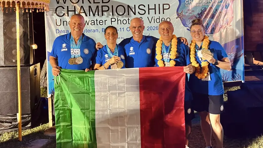 La nazionale azzurra fotosub