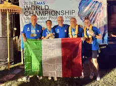 La nazionale azzurra fotosub