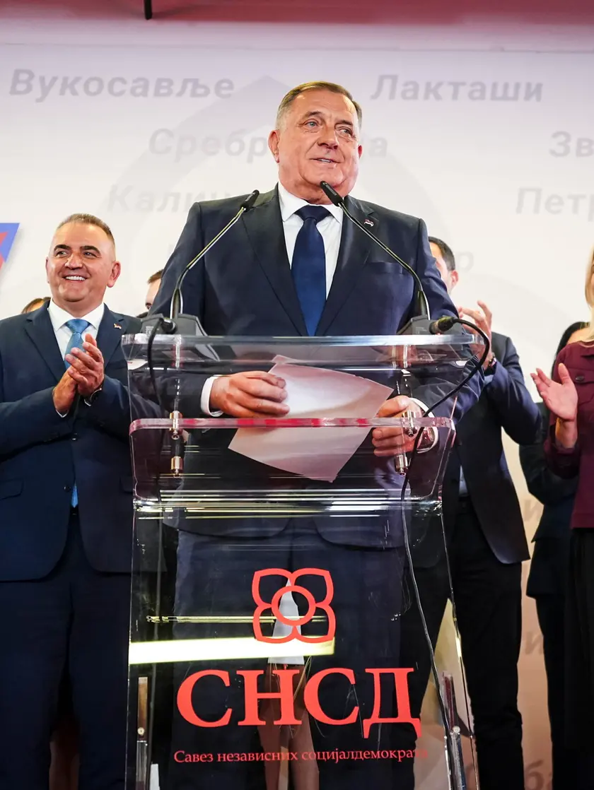 L’ex presidente nazionalista e filorusso Milorad Dodik (foto Epa)