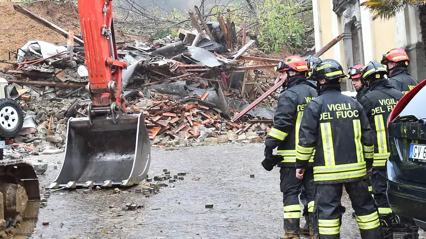 La frana di Brazzano del 17 novembre 2025 (foto Petrussi)