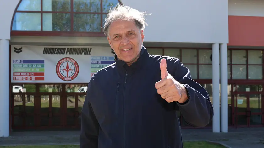 L’ex di Trieste e Cantù Alberto Tonut (foto Andrea Lasorte)