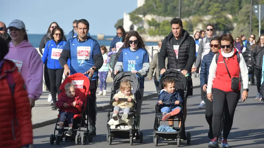 Un’immagine della gara per famiglie dello scorso anno inserita nella Corsa dei Castelli Foto Bruni