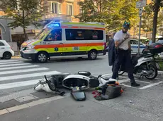 Lo scooter coinvolto nell'incidente