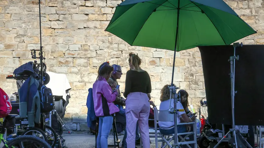 Le riprese a Sistiana (foto Lasorte)