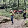 I soccorsi alla donna infortunata