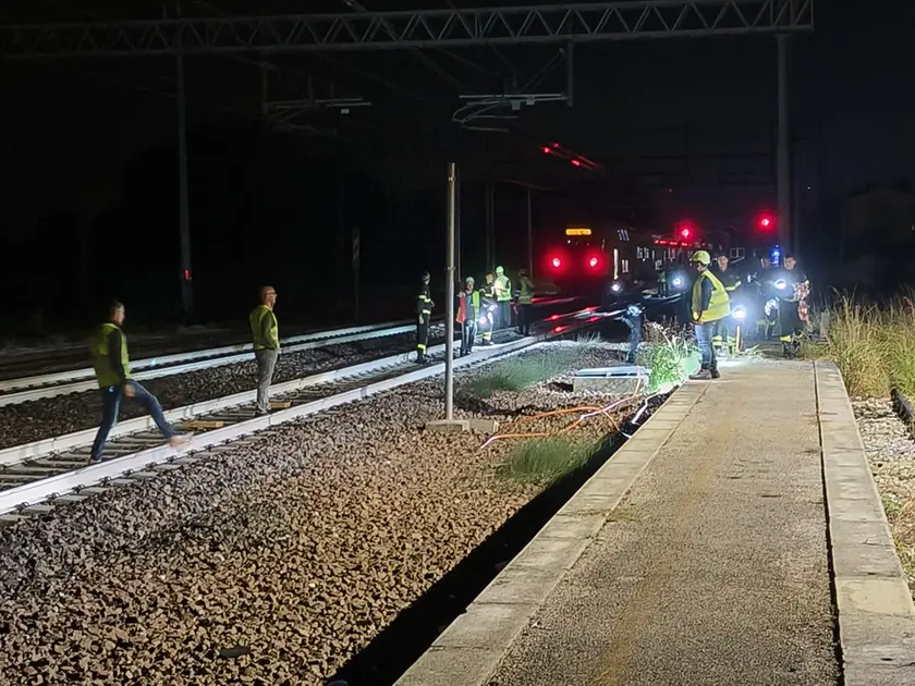 I soccorsi sul luogo dell'incidente