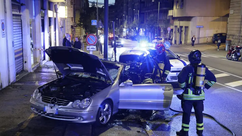 L'auto coinvolta nell'incidente (foto Lasorte)