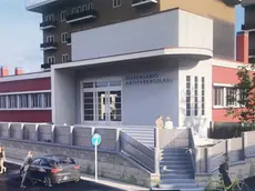 Un rendering del progetto dell'ex dispensario di Muggia