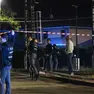 Le forze dell'ordine sul luogo della tragedia