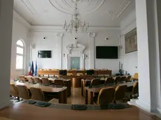 L'interno del Municipio di Monfalcone