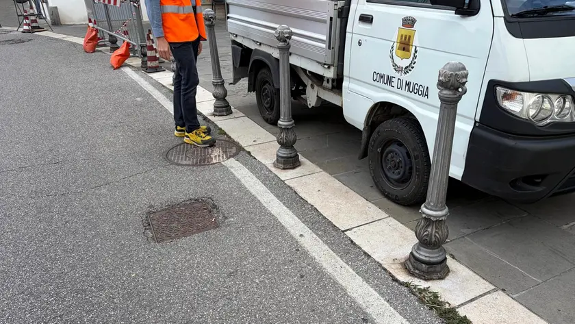 I paletti riparati nel Madracchio di Muggia