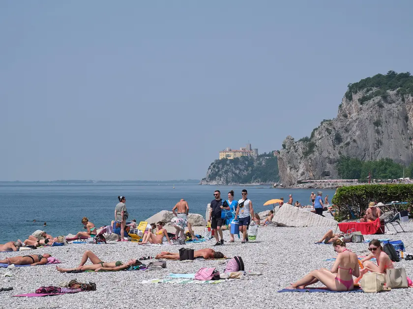 La spiaggia di Castelreggio (Silvano)
