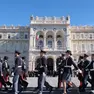 La cerimonia del 26 ottobre in piazza Unità (Silvano)