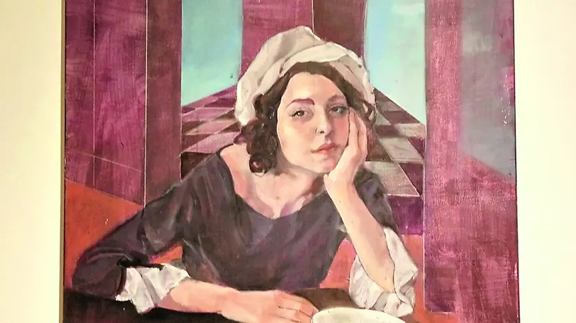 Una delle opere in mostra