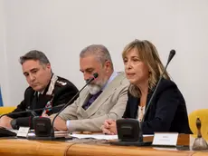 Da sinistra il comandante provinciale del Carabinieri di Gorizia Iervolino il questore Di Ruscio e la prefetta Fedullo. Foto Bonaventura