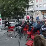 Un incontro del Pd in piazza Puecher (Foto Lasorte)