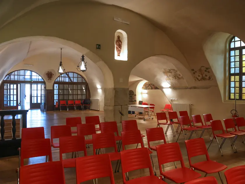 La nuova sala conferenze del Bastione Lalio del Castello di San Giusto Foto Lasorte