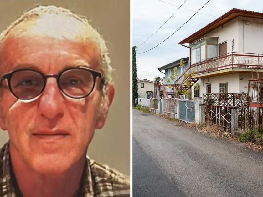 Vito Mezzalira e la casa di Sdraussina (foto Tibaldi)