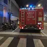 I vigili del fuoco in via Carducci